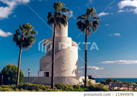 View of Torre Mirador in the Battery Park. Torremolinos, Spain 11994976
