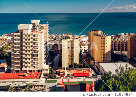 Coastal architecture of Torremolinos town. Spain 11994984