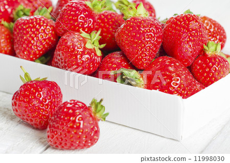Strawberries - Box of hand picked strawberries. Delicious summer treat! Strawberries - Box of hand picked strawberries. Delicious summer treat! 11998030