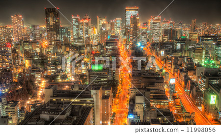 Night view of Osaka Around Honcho 11998056