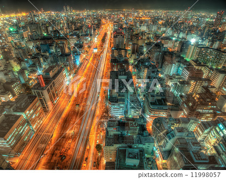 Night view of Osaka Around Honcho 11998057