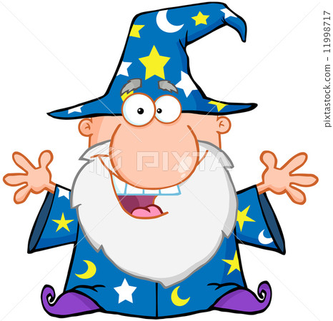 Happy Wizard With Open Arms Happy Wizard With Open Arms 11998717