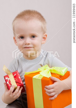 Happy child with gifts Happy child with gifts 11999483