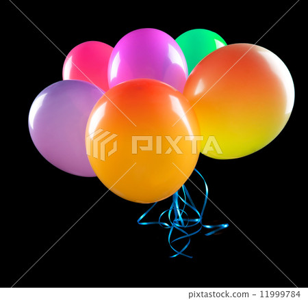 flying balloons isolated flying balloons isolated 11999784