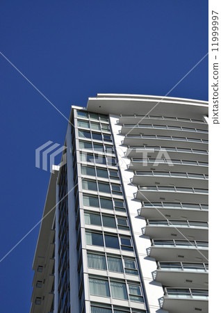 Detail of modern high rise apartment Detail of modern high rise apartment 11999997
