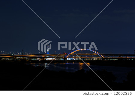 Jiangbei JCT and light-up Sky Tree and Goshiki Sakura Ohashi 12002556