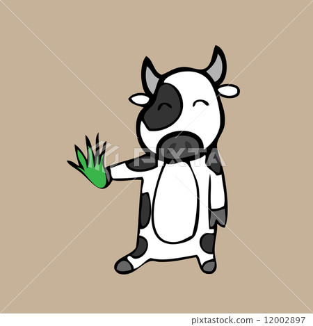 Cow and grass Cow and grass 12002897