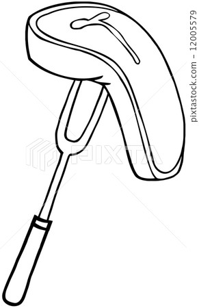 Outlined Fork With Steak 12005579