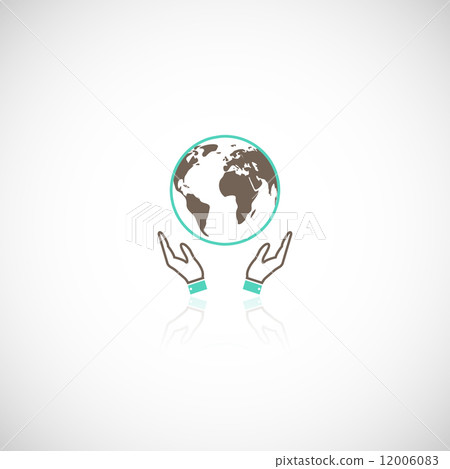 Earth hands icon 12006083