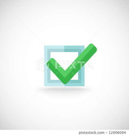 Chek mark web button icon Chek mark web button icon 12006084