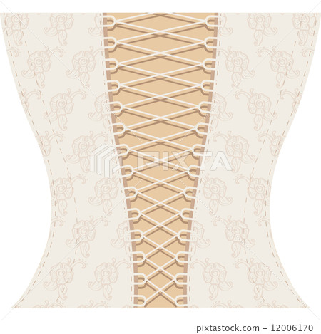 Background white corset with ribbon Background white corset with ribbon 12006170