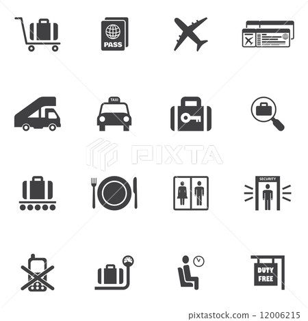 Airport Icons Set Airport Icons Set 12006215
