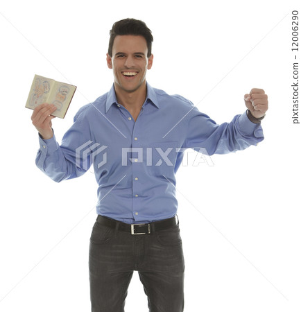 Man with passport 12006290