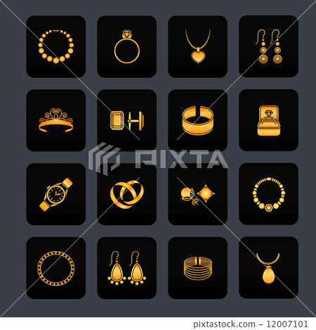 Jewelry icon black 12007101
