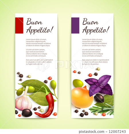 Herbs and spices banners vertical Herbs and spices banners vertical 12007243