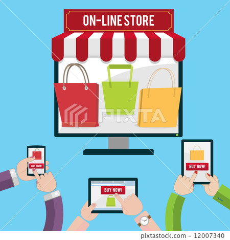 Mobile shopping concept Mobile shopping concept 12007340