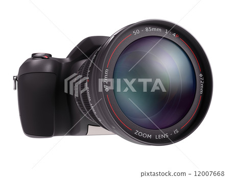 Professional Camera Over White 12007668