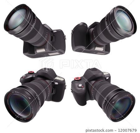 Professional Camera Over White Professional Camera Over White 12007679