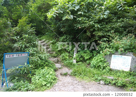 Entrance of climbing mountain path 12008032