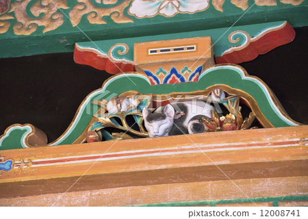 Sleeping cat of Nikko Toshogu Shrine 12008741