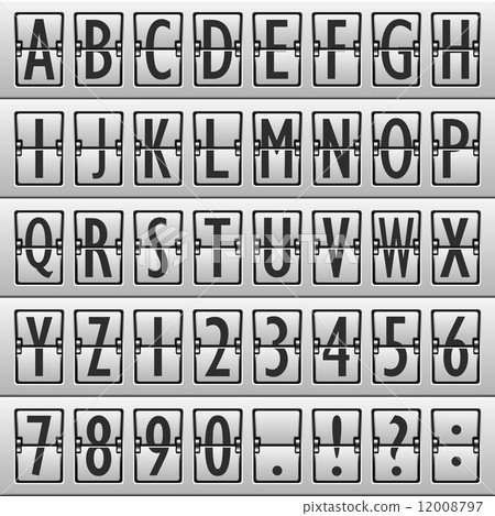 Alphabet board airport 12008797