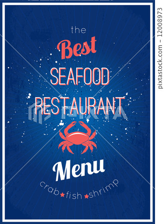 Seafood restaurant menu 12008973
