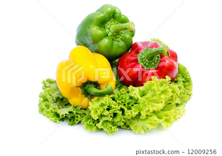 bell pepper or capsicum isolated on white 12009256
