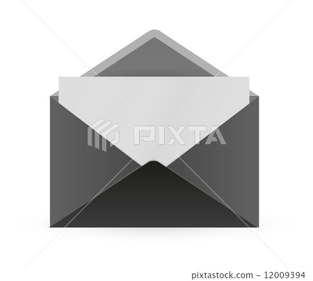 black envelope and paper black envelope and paper 12009394