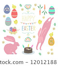 復活節矢量插圖集 12012188