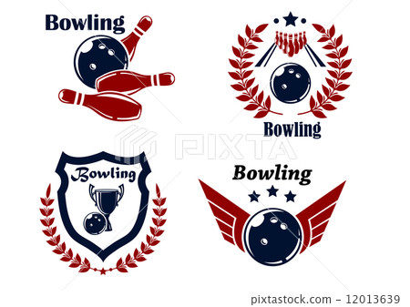 Bowling emblems or badges 12013639