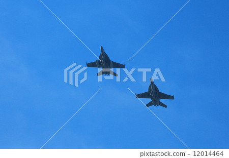 F18編隊飛行 12014464