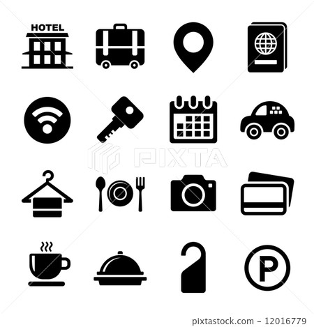 Hotel Icons Set Hotel Icons Set 12016779