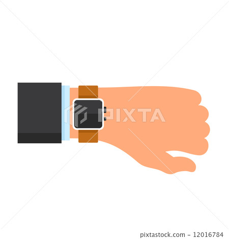 Arm with a Smartwatch in Flat Design Style. Vector Arm with a Smartwatch in Flat Design Style. Vector 12016784