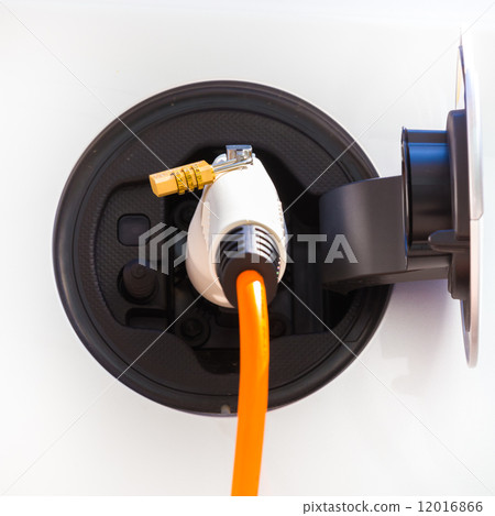 Electric Car in Charging Station. Electric Car in Charging Station. 12016866