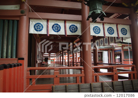 對馬神社的大廳走廊 12017086
