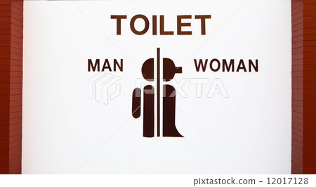 Restroom sign. Restroom sign. 12017128