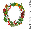 Floral autumn frame 12017494