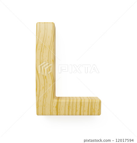 Wooden alphabet letter symbol - L 12017594