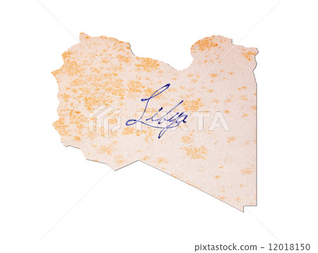 Libya - Old paper with handwriting Libya - Old paper with handwriting 12018150