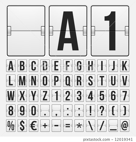 Countdown timer, white color mechanical scoreboard 12019341