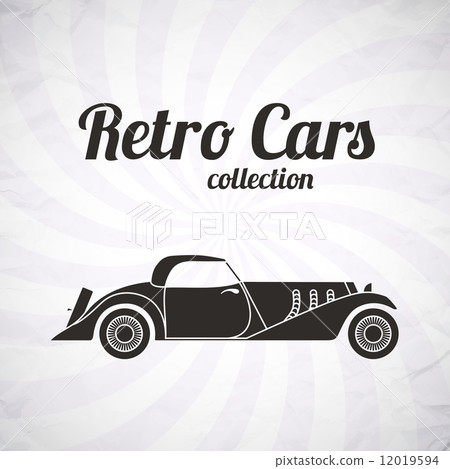 Retro cabriolet sport car, vintage collection Retro cabriolet sport car, vintage collection 12019594