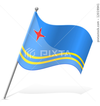 flag of Aruba vector illustration flag of Aruba vector illustration 12019941