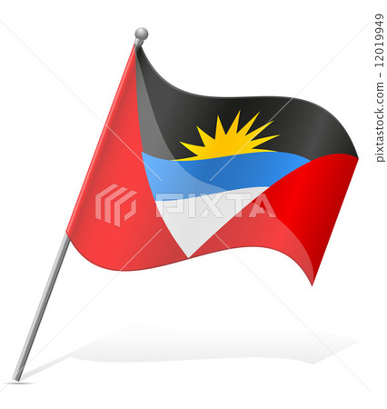 flag of Antigua and Barbuda vector illustration flag of Antigua and Barbuda vector illustration 12019949