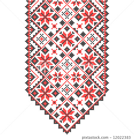 Embroidery. Ukrainian national ornament  12022383