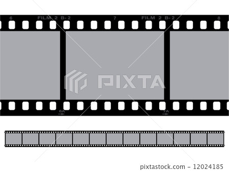 35mm film negative frame template, 3D vector element material 12024185
