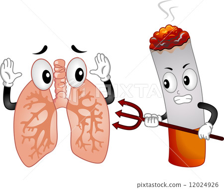 evil cigarette cartoon Evil Cigarette Mascot - Stock Illustration [12024926]