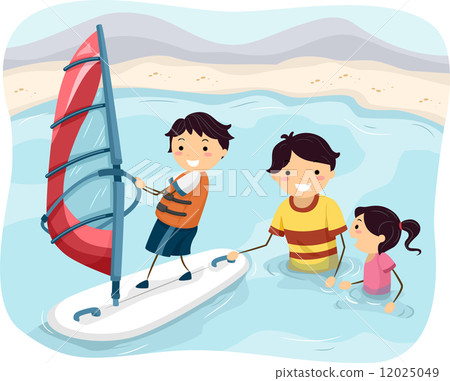 Wind Surfing Family 12025049