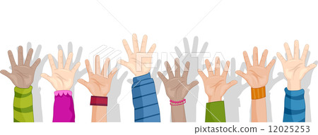 Hands Up Background 12025253