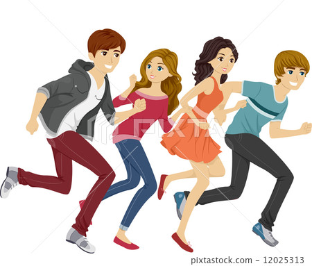 Running Teens 12025313