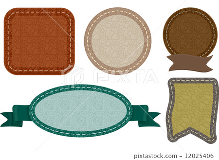 Stitched Leather Labels Stitched Leather Labels 12025406